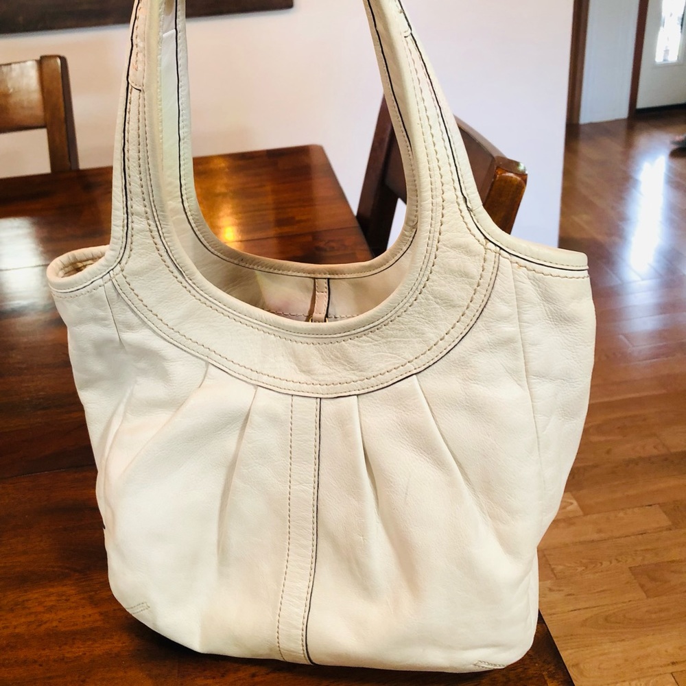 Authentic COACH TATTERSALL ERGO PLEATED LEATHER BAG HOBO